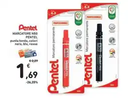 Conad Superstore Marcatore permanente Pentel N50 offerta