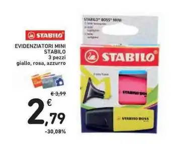 Evidenziatori mini Stabilo