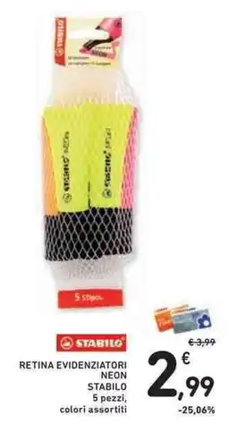 Conad Superstore Retina evidenziatori neon stabilo offerta