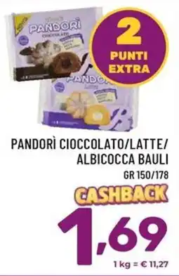 Il Centesimo Pandori cioccolato/latte/albicocca bauli offerta