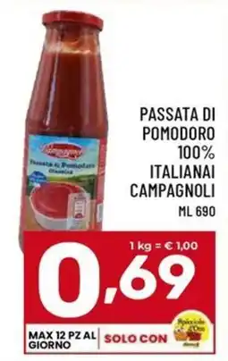 Il Centesimo Passata di Pomodoro Campagnoli offerta