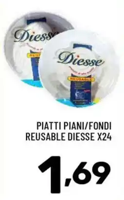 Il Centesimo Piatti piani/fondi reusable Diesse offerta