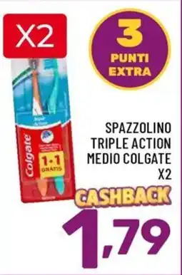 Il Centesimo Spazzolino triple action medio Colgate offerta