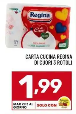 Il Centesimo Carta cucina Regina di cuori offerta