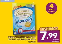 Il Centesimo Detersivo lavatrice in polvere spuma di sciampagna Marsiglia offerta