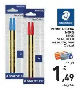 Conad Superstore Penne a sfera Noris Stick Staedtler offerta