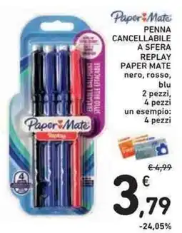 Conad Superstore Penna cancellabile a sfera Replay Paper Mate offerta