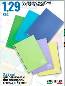Eurospin Quaderno Maxi One Color offerta