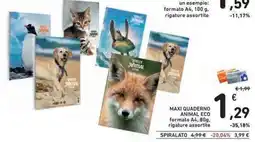 Conad Superstore Maxi quaderno animal eco offerta