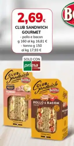 Basko Club Sandwich Gourmet Beretta offerta