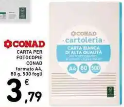 Conad Carta per fotocopie Conad offerta