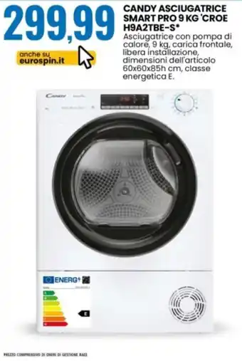 Candy asciugatrice smart pro 9 kg 'croe'