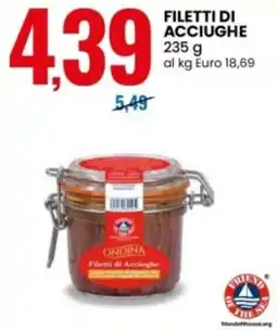 Eurospin Filetti di Acciughe Ondina offerta