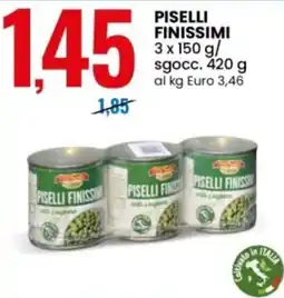 Eurospin Piselli finissimi offerta