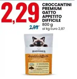 Eurospin Crocchettini premium gatto appetito difficile offerta