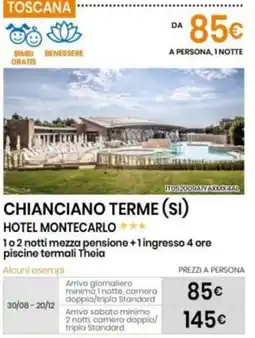 Eurospin Hotel Montecarlo offerta