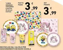 Conad Piatto piano Minions/Unicorno offerta