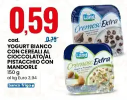 Eurospin Land Yogurt Bianco con Cereali al Cioccolato offerta