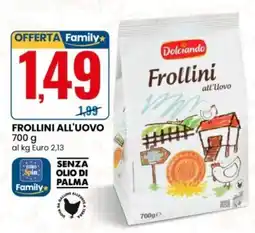 Eurospin Frollini all'uovo Dolciando offerta