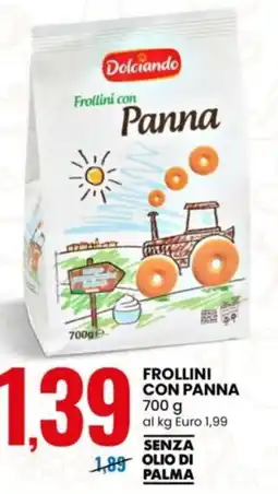 Eurospin Frollini con Panna Dolciando offerta