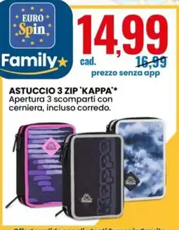 Eurospin Astuccio 3 zip 'Kappa' offerta