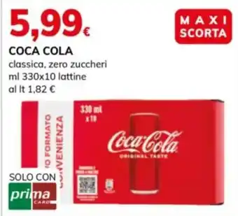 Basko Coca Cola classica, zero zuccheri offerta