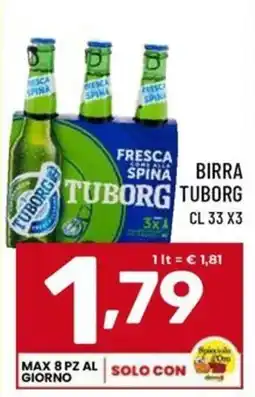 Il Centesimo Birra Tuborg Fresca con la Spina offerta
