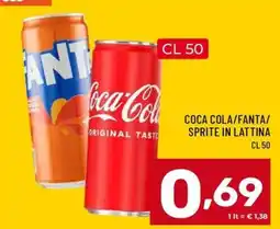 Il Centesimo Coca Cola/Fanta/Sprite in lattina offerta
