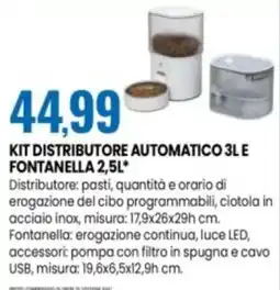 Eurospin Kit distributore automatico 3L e fontanella 2,5L offerta