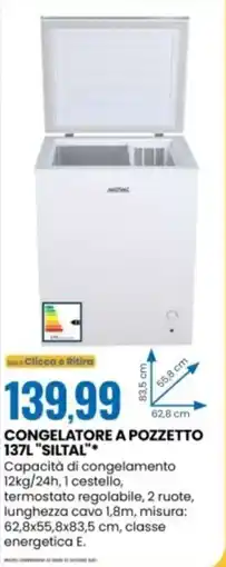Eurospin Congelatore a pozzetto 137L "Siltal" offerta