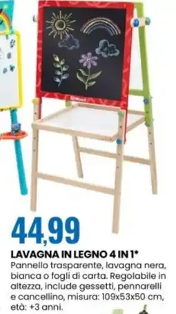 Eurospin Lavagna in legno 4 in 1 offerta