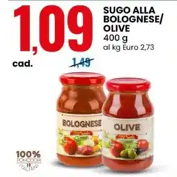 Eurospin Sugo alla bolognese/olive offerta