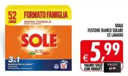 Deco Supermercati Sole fustone bianco solare offerta