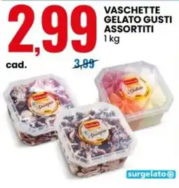 Eurospin Vaschetta gelato gusti assortiti offerta
