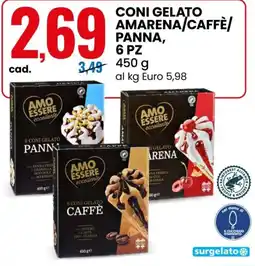 Eurospin Amo essere eccellente coni gelato offerta