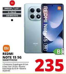 Comet Redmi Note 15 5G Smartphone offerta