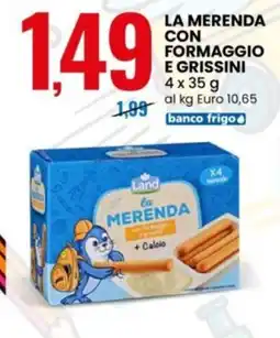 Eurospin La merenda con formaggio e grissini Land offerta