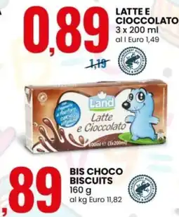 Eurospin Land Latte e Cioccolato offerta