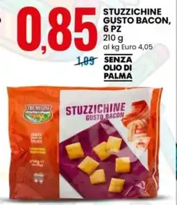 Eurospin Stuzzichine gusto bacon Tre Mulini offerta