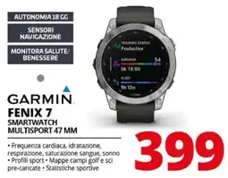 Comet Garmin Fenix 7 Smartwatch Multisport 47 mm offerta