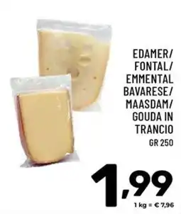 Il Centesimo Edamer/Fontal/Emmental Bavarese/Maasdam/Gouda in trancio offerta