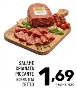 Il Centesimo Salame spianata piccante nonna tita l'etto offerta
