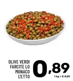 Il Centesimo Olive verdi farcite lo monaco l'etto offerta