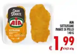 Deco Supermercati Aia sottilissime panate di pollo offerta