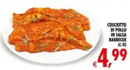 Deco Supermercati Cosciotto di pollo in salsa barbecue offerta