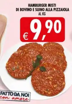 Deco Supermercati Hamburger misti di bovino e suino alla pizzaiola offerta