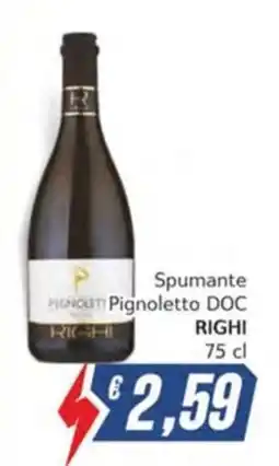 Italy Cash Spumante Pignoletto DOC Righi offerta