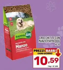 Il Centesimo Crocchette con Manzo Pappa Dog offerta