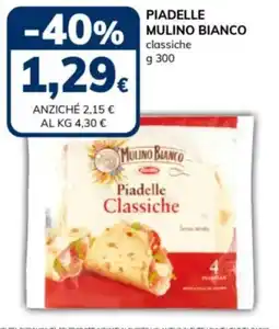Basko Piadelle classiche Mulino Bianco offerta