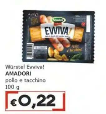 Würstel Evviva! AMADORI pollo e tacchino